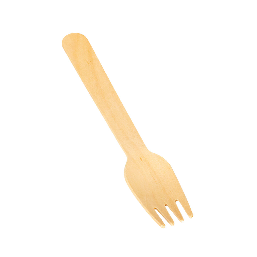 Tenedor de madera Bio x 25u.